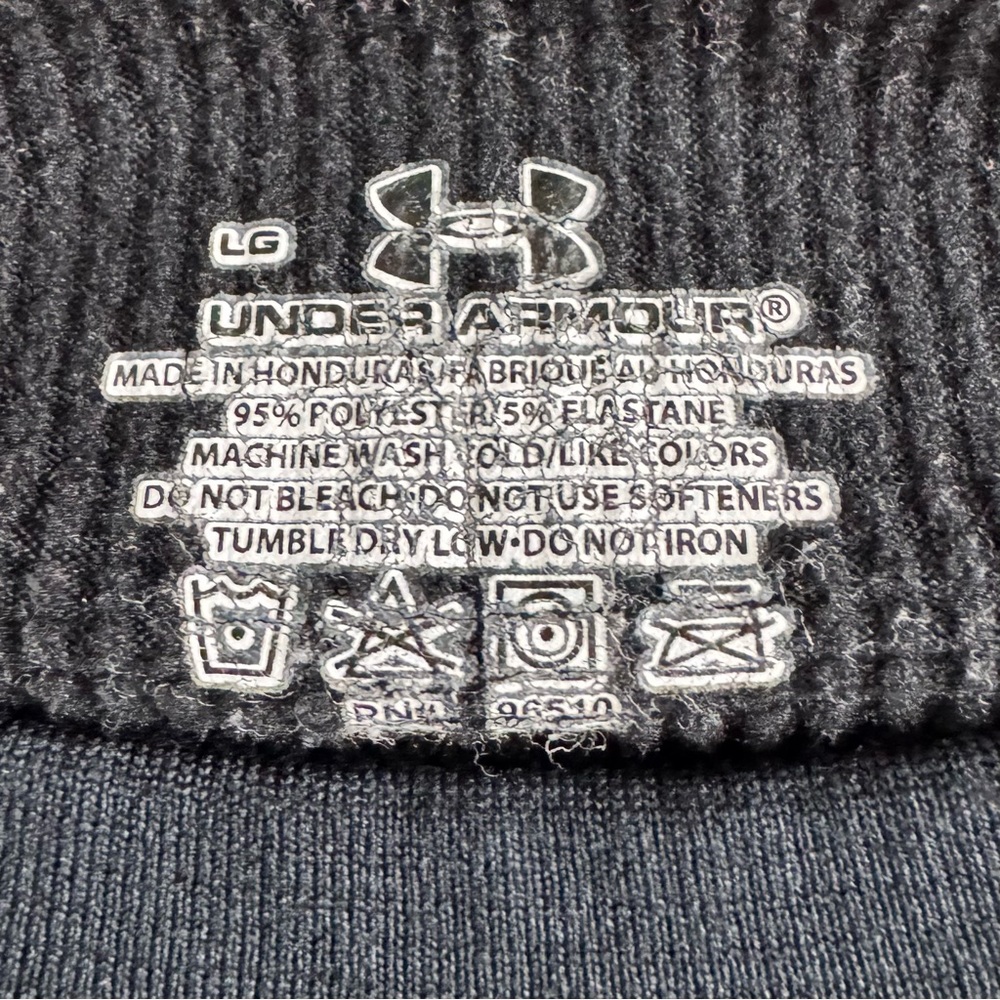 Under Armour Base 2.0 Thermal Base Layer Top Ski Hiking Black Athletic Large - Picture 4 of 8